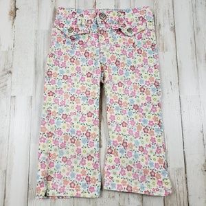 The Children's Place Girls Capris Cropped Pants 6 Multi Color Floral Z19